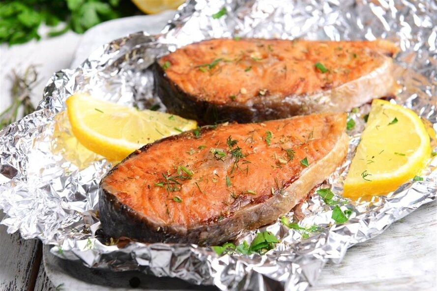 pečené ryby vo fólii pre vašu obľúbenú diétu