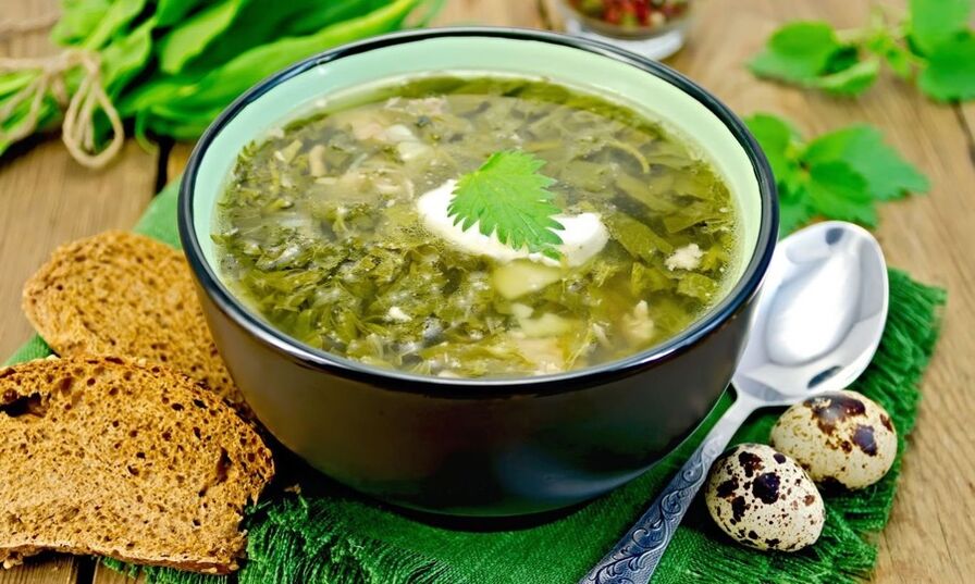 zelená polievka pre lenivú diétu
