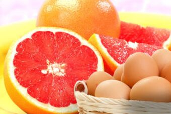 vajcia a grapefruit na chudnutie